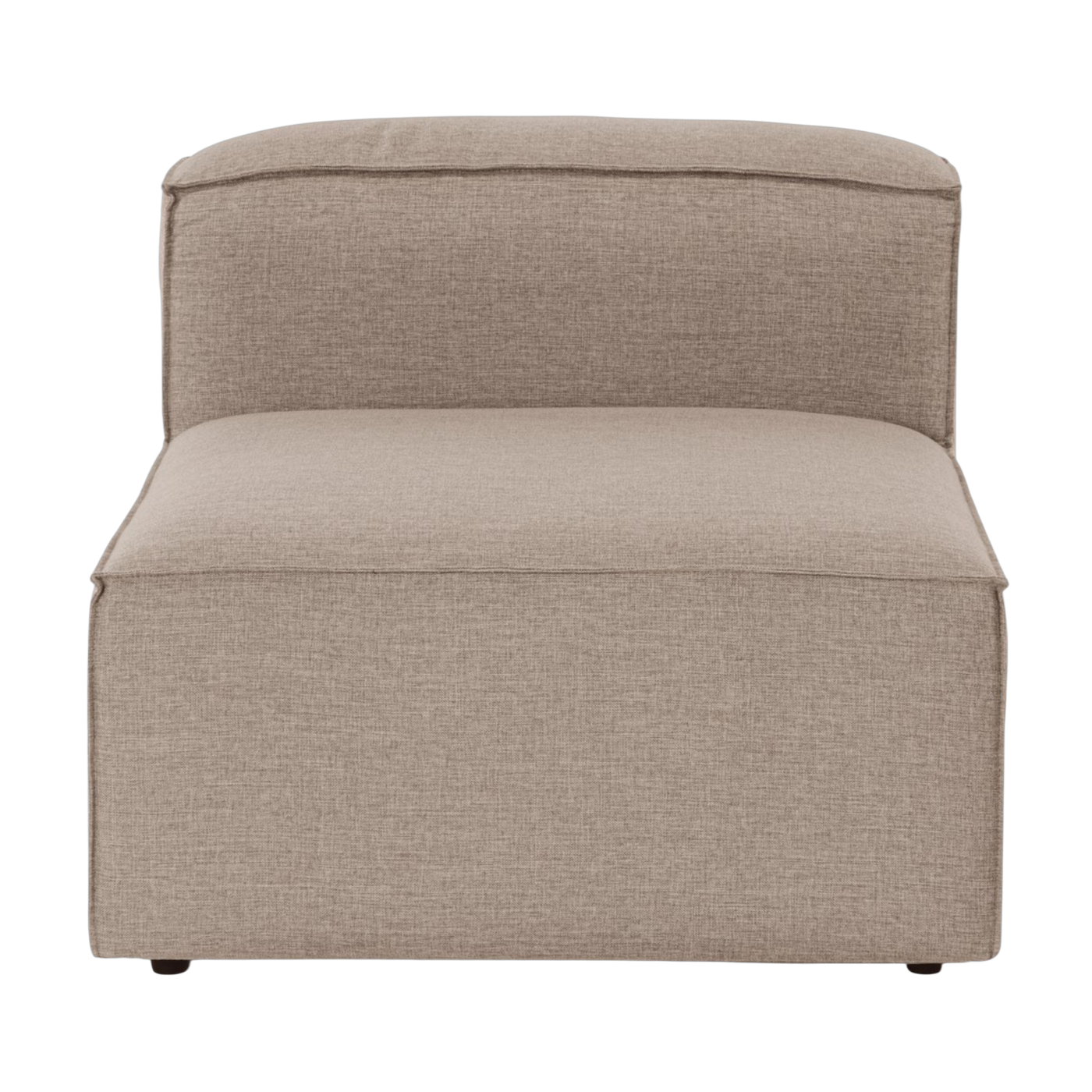 1-Sitzer-Modul aus braunem Stoff 95 x 80 x 65 cm Sora O1 – Home Design