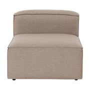 Modulo 1 posto in tessuto marrone 95x80x65cm Sora O1 - Home Design