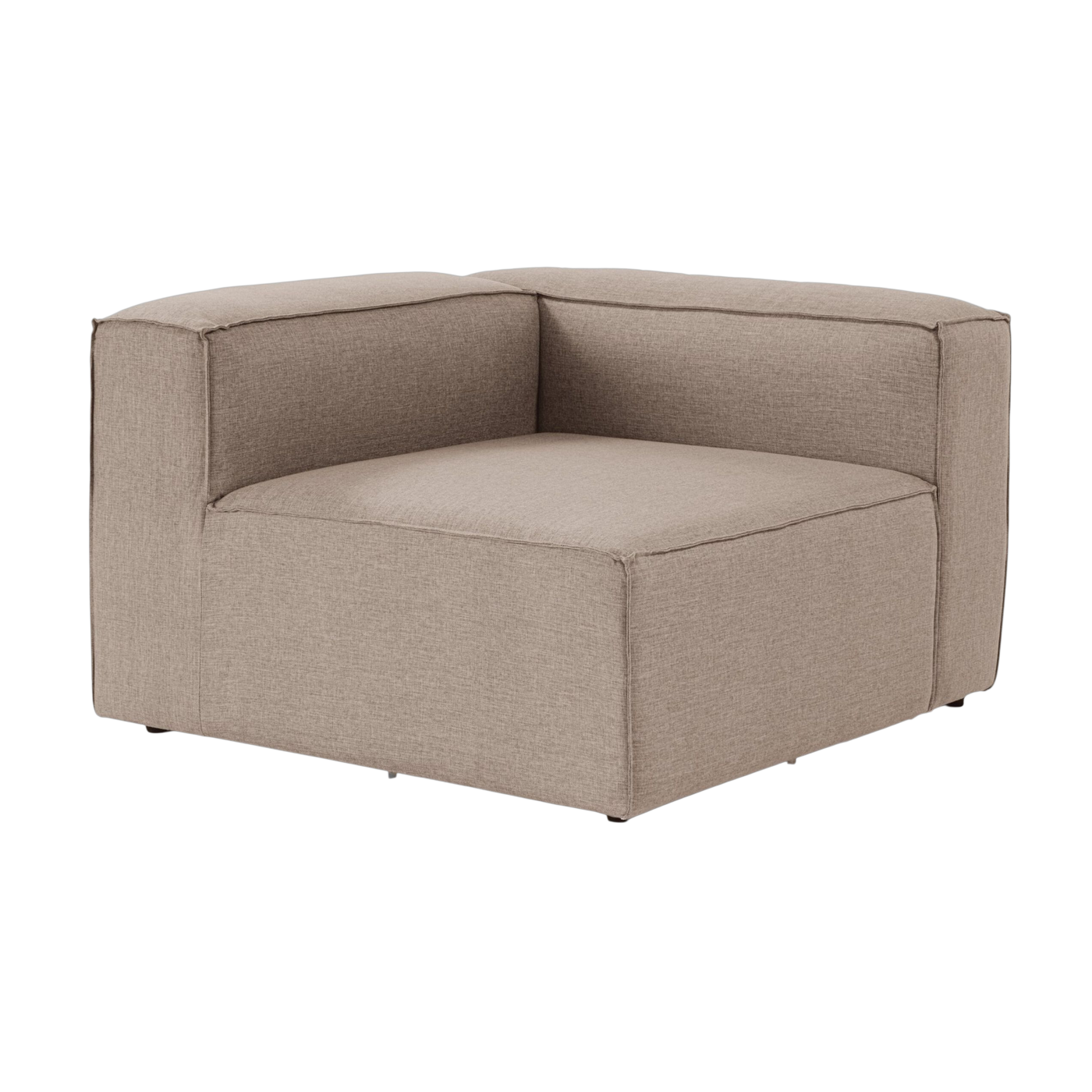 angle -Modul 1-Sitzer aus braunem Stoff 105 x 80 x 66 cm Fora 1R - Home Design