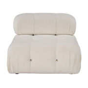 Bubble O1 single seat module in off-white fabric, 95x75cm - Home Design