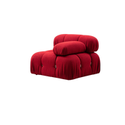 Modulo angle o dritto in tessuto rosso 95x75cm Bubble 1R - Home Design