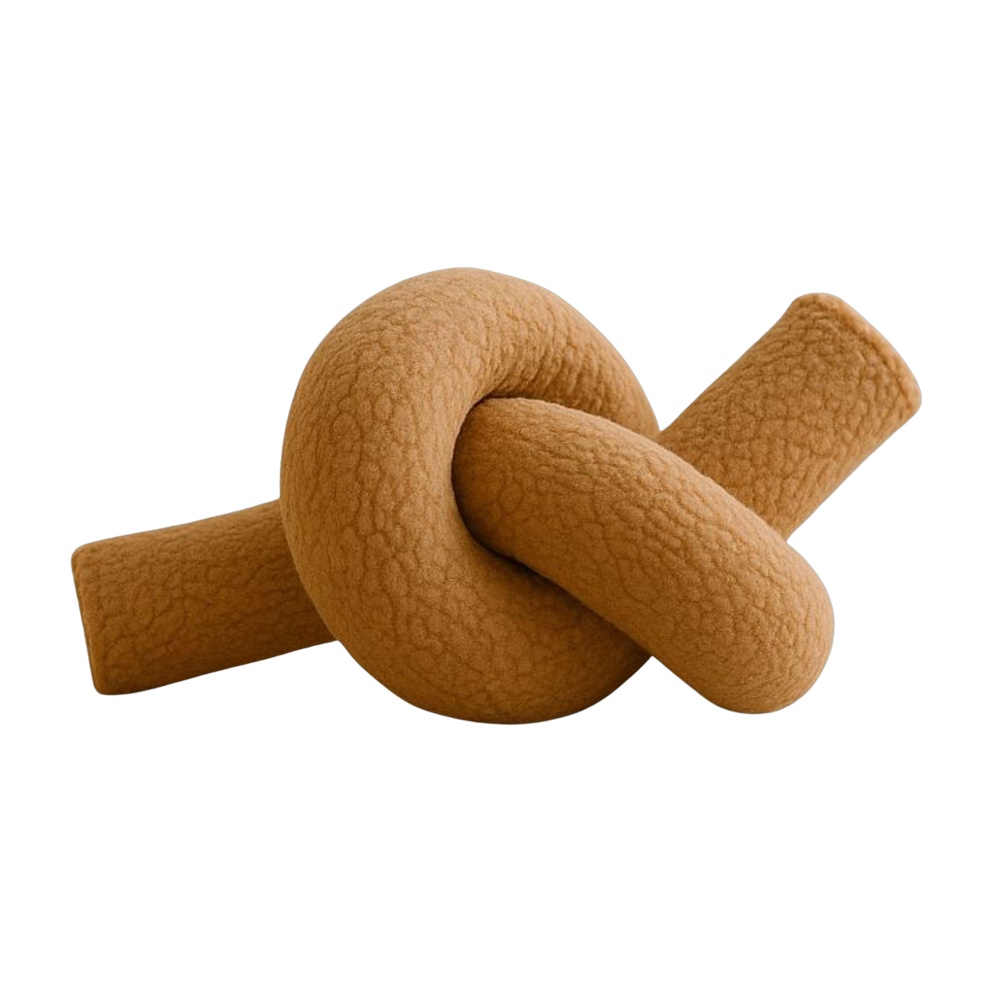 Kissen mit Schleife aus braunem Bouclé-Stoff, 44 x 22 x 18 cm Ask dugum – Home Design