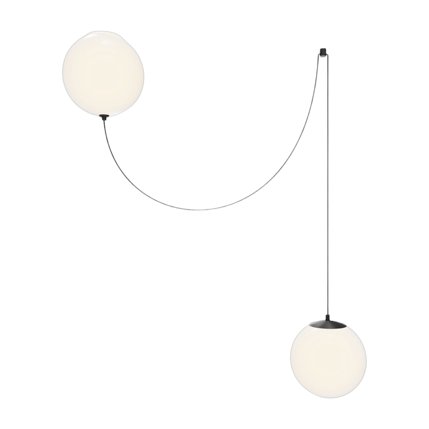 Lampada a sospensione in vetro 300x300cm Twins - Maytoni