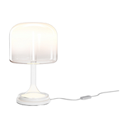 Spirito metal and white glass table lamp, 26x42cm - Maytoni