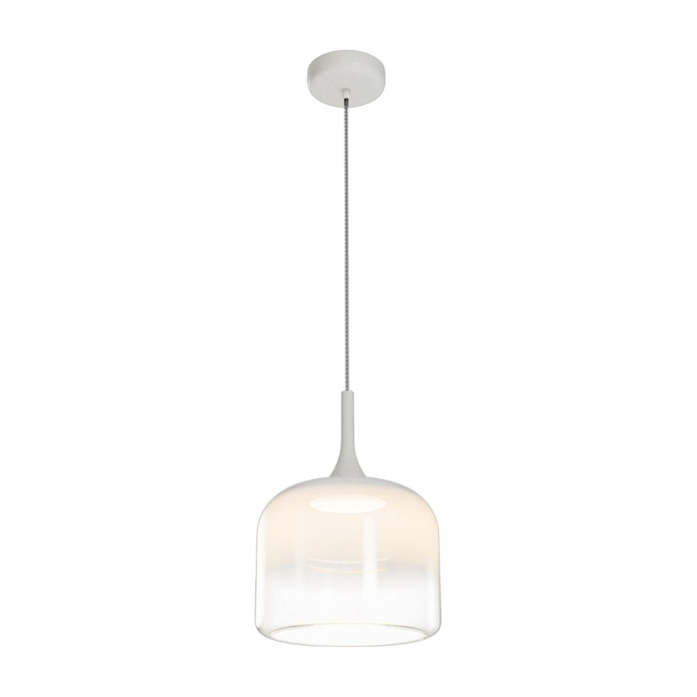 Lámpara colgante de metal y cristal blanco 26 x 36 cm Spirito - Maytoni