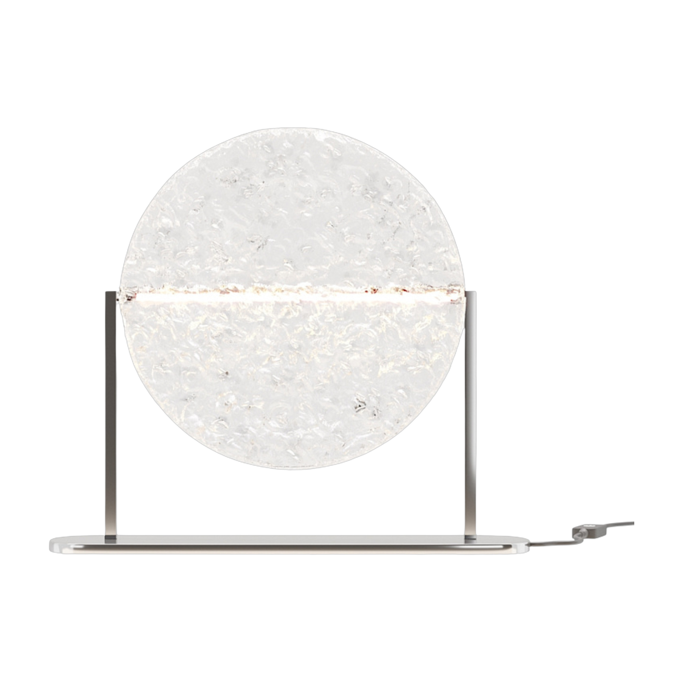 Lámpara de mesa « ronde » de metal y acrílico, 35 x 31 cm Mangata - Maytoni