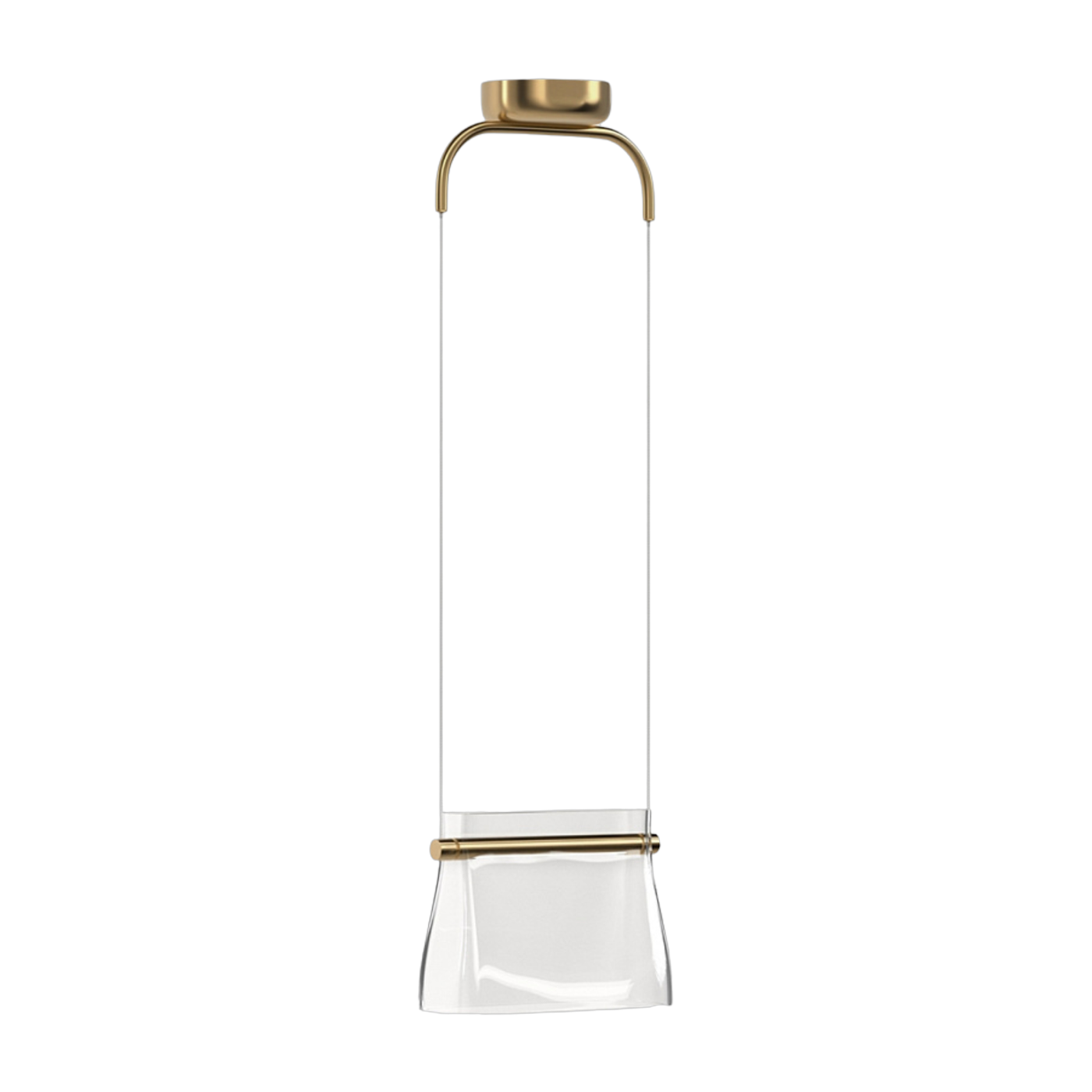Cabaret brass and glass pendant light - Maytoni