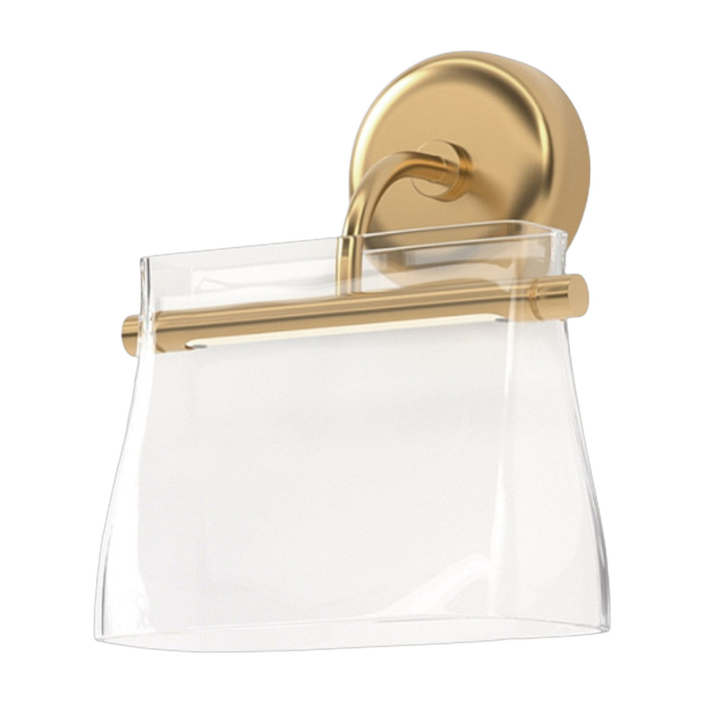 Brass and glass wall lamp 23x27cm Cabaret - Maytoni