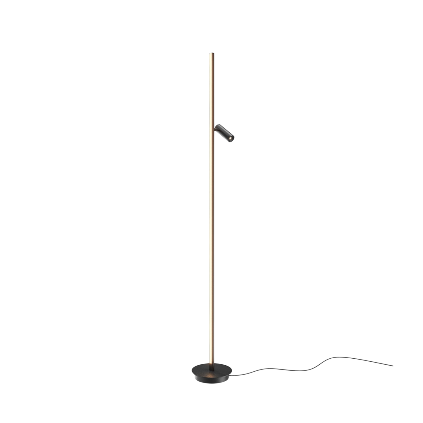 Lámpara de pie de aluminio negro 155 x 20 cm Thin - Maytoni