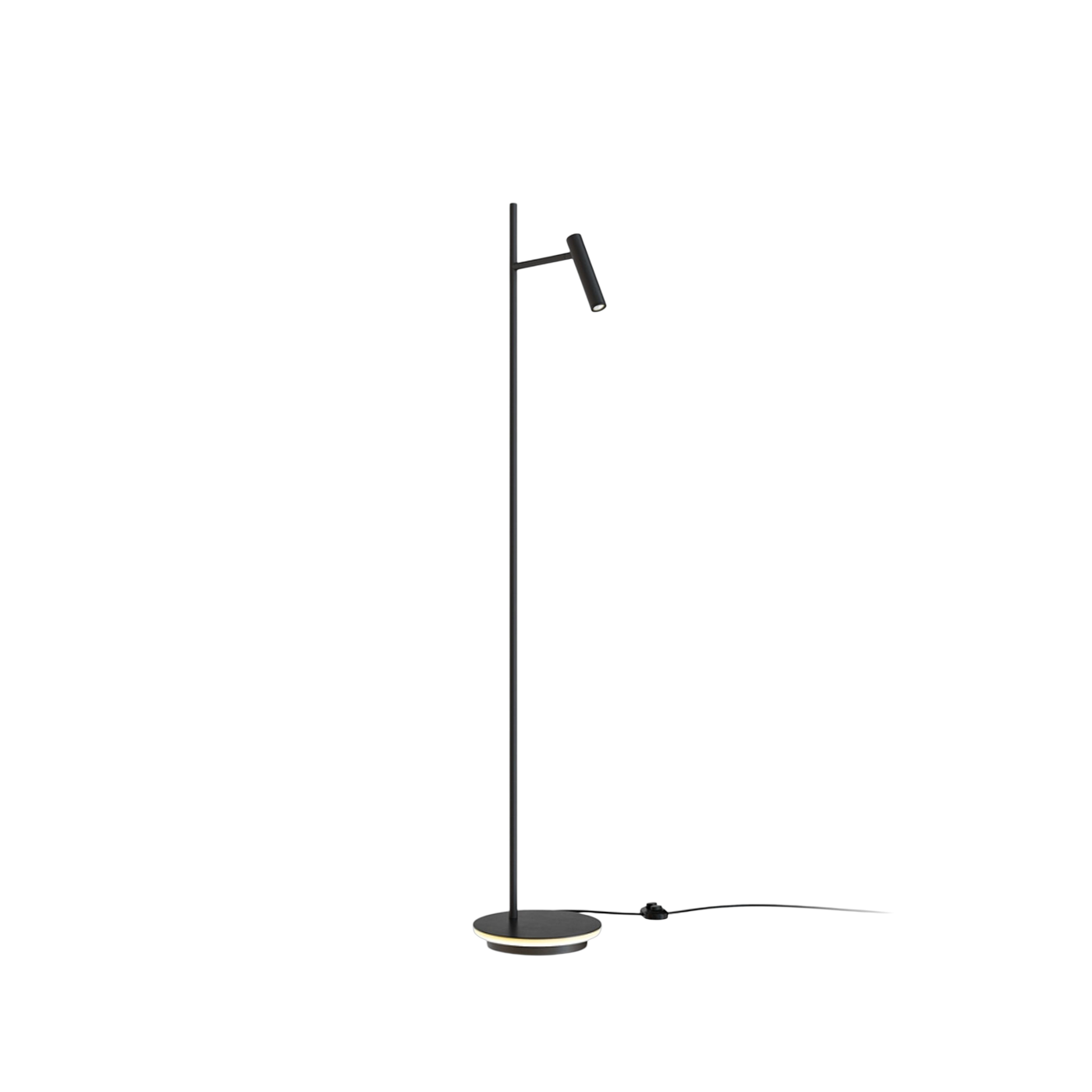 Lámpara de pie de aluminio negro 138 x 24 cm Estudo - Maytoni