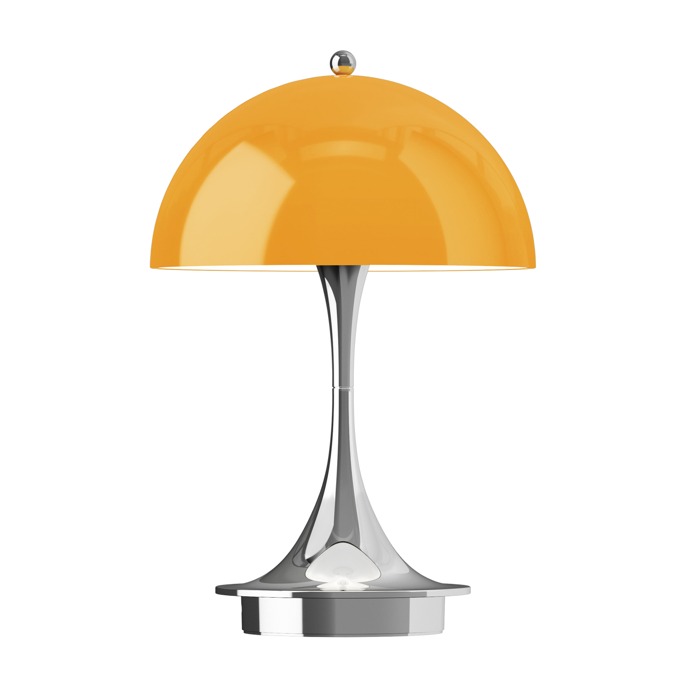 مصباح محمول برتقالي وكروم Panthella 160 Portable V3 - Louis Poulsen
