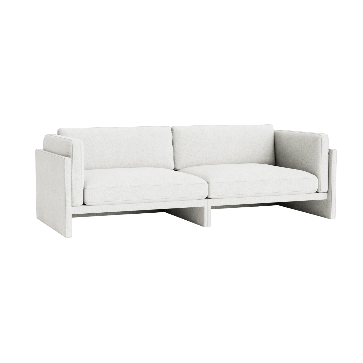 Sofá de 3 plazas en tejido Hallingdal 110 gris clair Softy - Normann Copenhagen