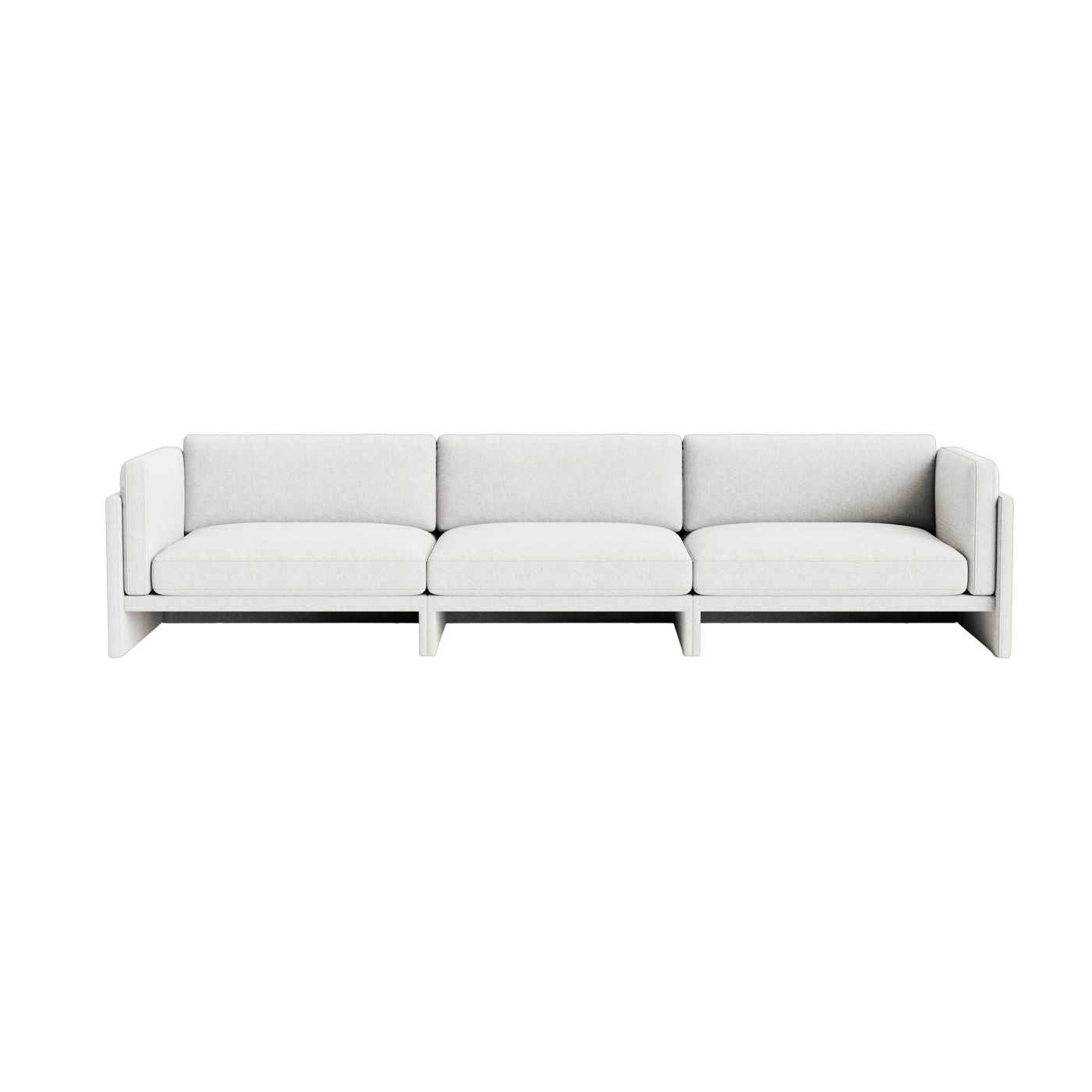 Sofá de 4 plazas en tejido Hallingdal 110 gris clair Softy - Normann Copenhagen