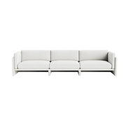 4-seater sofa in Hallingdal 110 fabric gris clair Softy - Normann Copenhagen