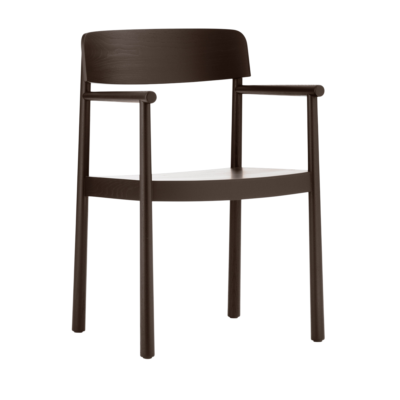 Silla con reposabrazos de madera de fresno marrón Timb - Normann Copenhagen