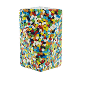 Table d'appoint en plastique recyclé multicolore Delta - Normann Copenhagen