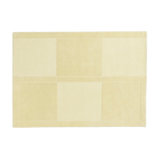 à la -hand tufted rectangular wool rug, light yellow checkered pattern, 170x240cm Level - Normann Copenhagen