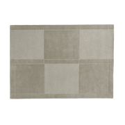 Alfombra rectangular de lana tufted gris cálido a cuadros 170x240cm Level - Normann Copenhagen
