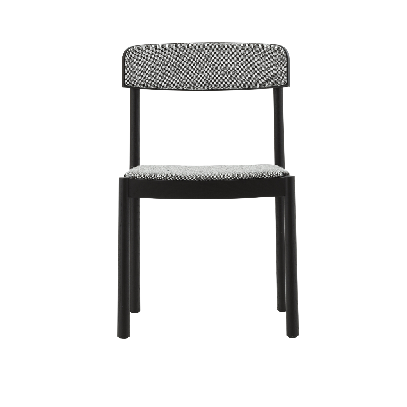 Silla de madera de fresno negro y tela gris hallingdal 166 Timb - Normann Copenhagen