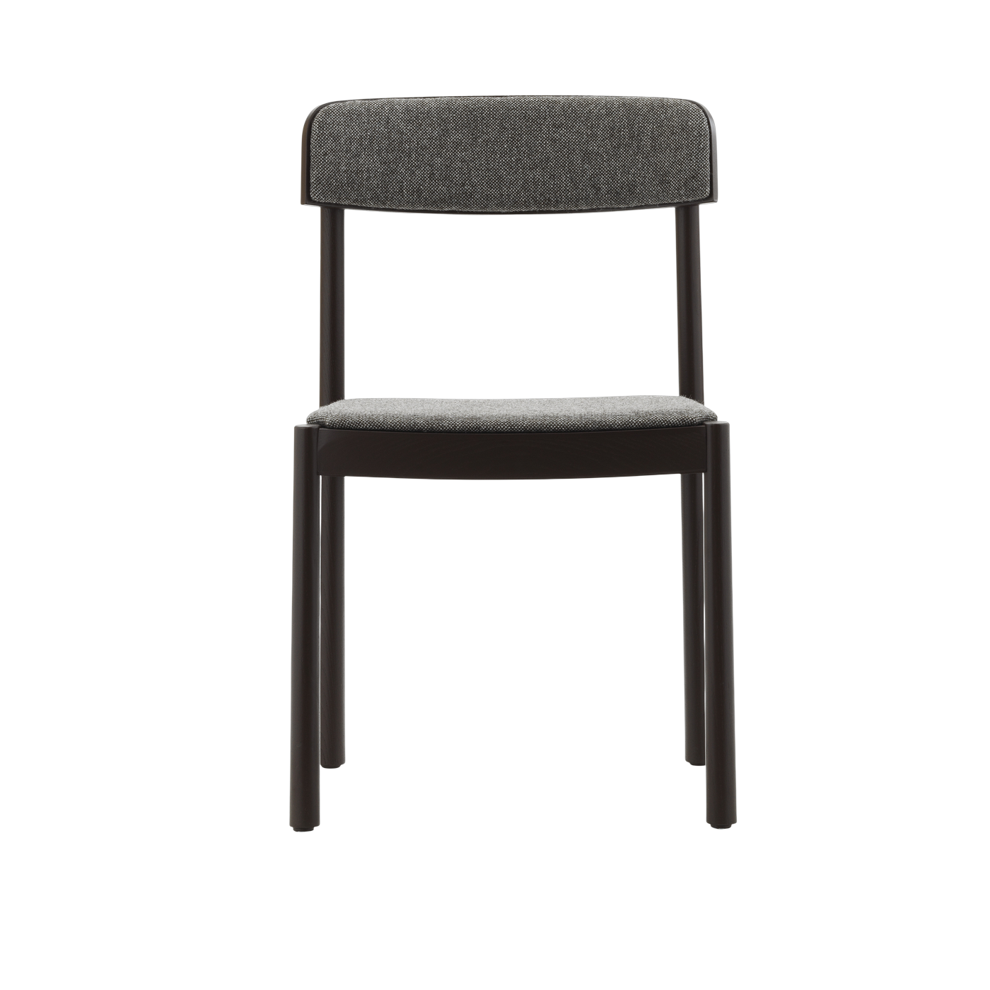 Silla de madera de fresno marrón y tela gris hallingdal 368 Timb - Normann Copenhagen