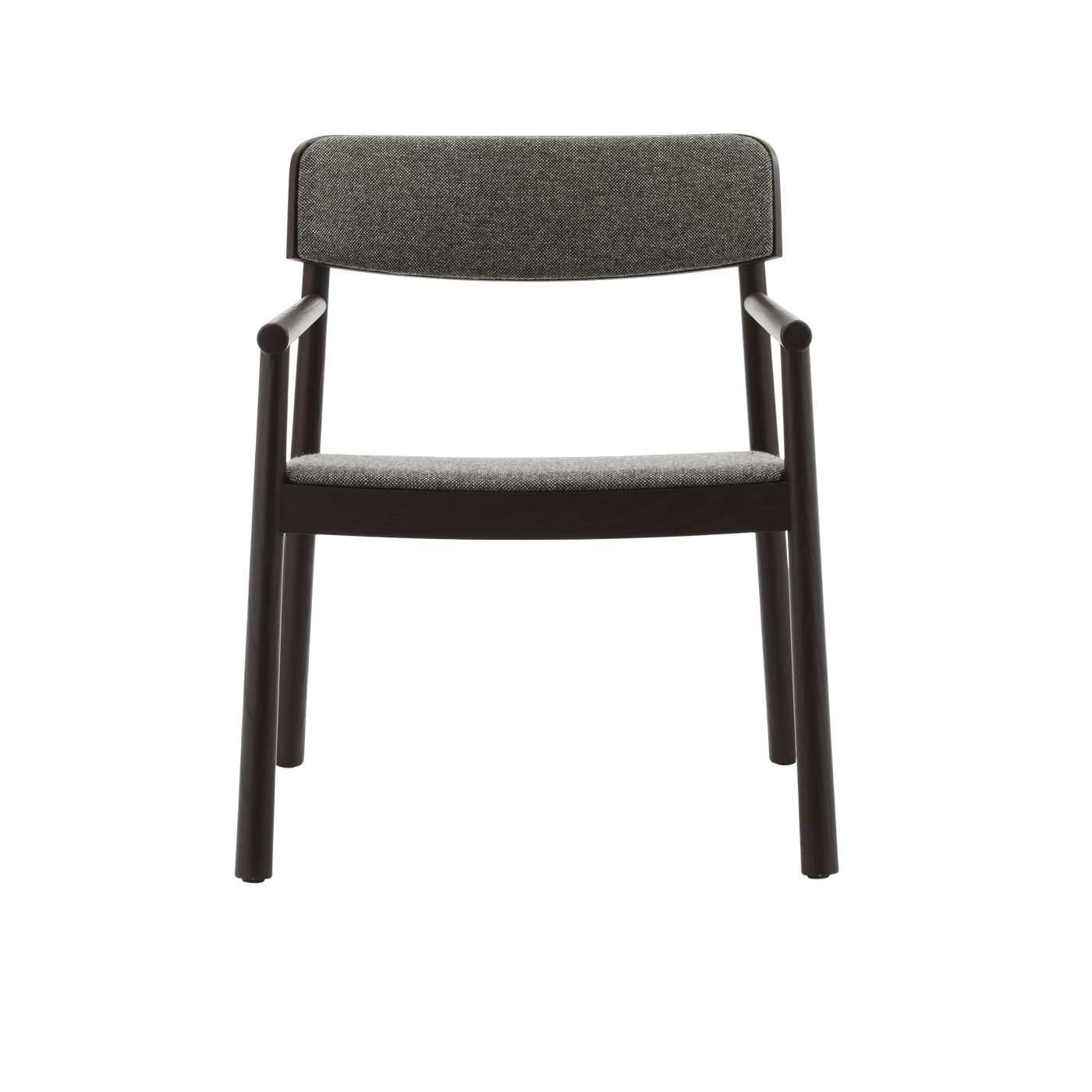 Sillón de madera de fresno marrón y tela marrón hallindal 368 Timb - Normann Copenhagen