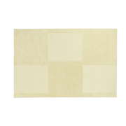 à la -hand tufted rectangular wool rug, light yellow checkered pattern, 200x300cm Level - Normann Copenhagen