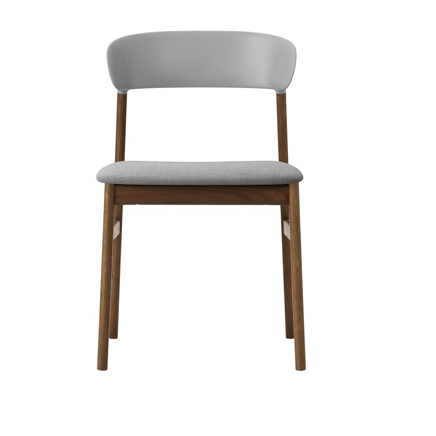 Silla de tela gris remix 123 y roble ahumado Herit - Normann Copenhagen