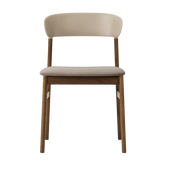 Sedia in tessuto beige remix 242 e rovere affumicato Herit - Normann Copenhagen