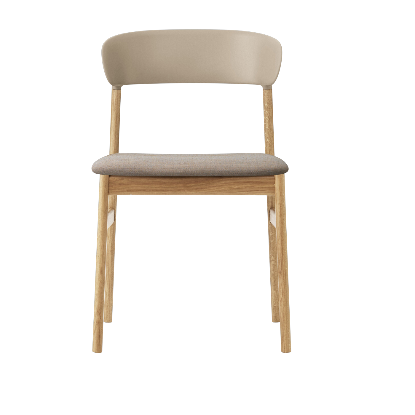 Silla de tela beige remix 242 y roble Herit - Normann Copenhagen