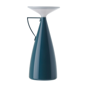 Lampada portatile in termoplastica riciclata blu petrolio 11x24cm Camomille - Kartell