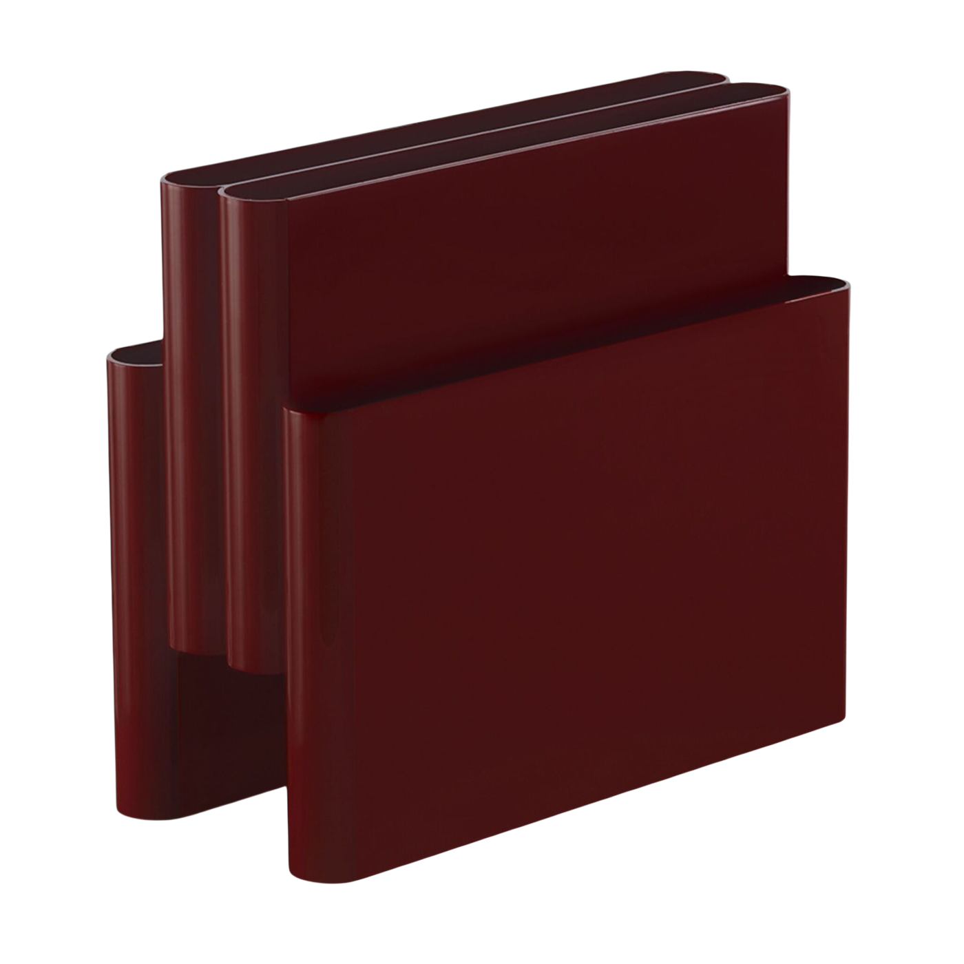 Portariviste in termoplastica bordeaux 40x18, 5x34, 5 cm Magazine Rack - Kartell