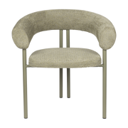 Chaise en acier et polyester vert 57x72x76cm Heels - Zuiver