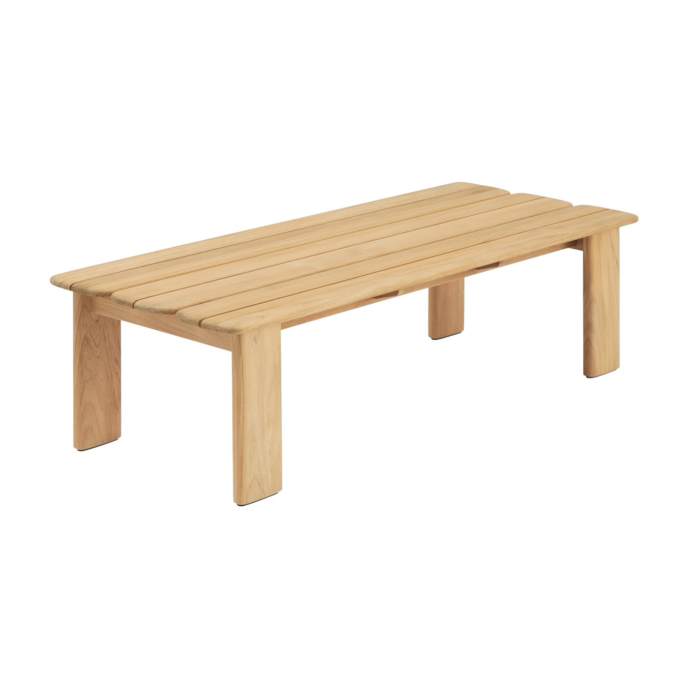 Mesa baja de teca 135 x 55 cm Assemble - Muuto