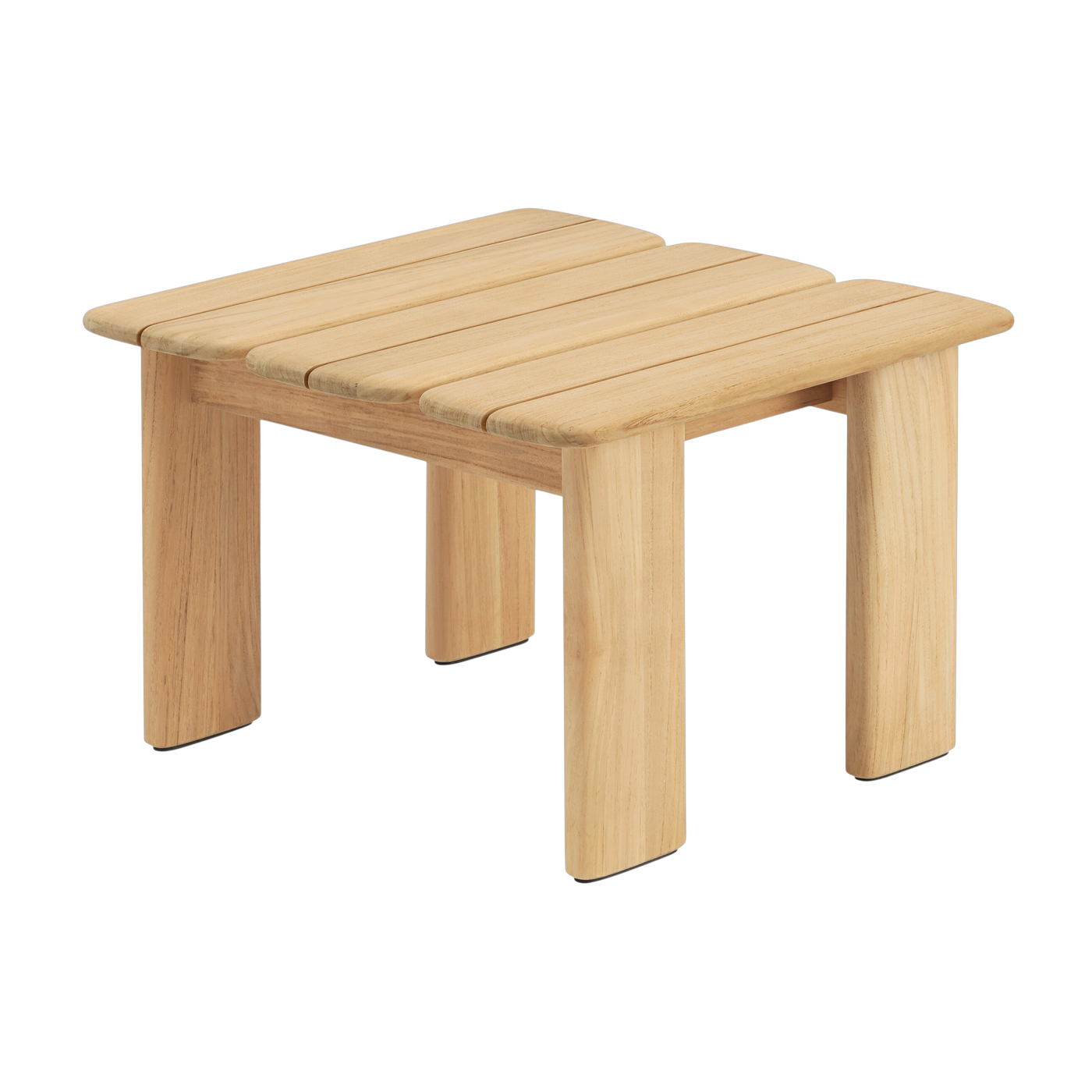 Mesa de centro cuadrada de teca de 55 cm Assemble - Muuto