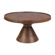 Mesa de centro de madera de acacia y aluminio 60 x 33 cm Floss - Zuiver