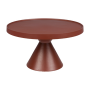 Brick red aluminum coffee table 60x33cm Floss - Zuiver
