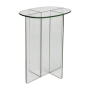 Linea transparent glass side table 30x40x50cm - Zuiver