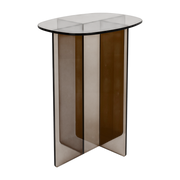 Linea smoked glass side table 30x40x50cm - Zuiver