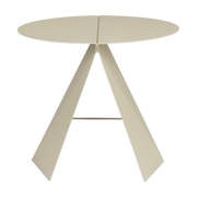 Tavolino in metallo beige 45x40cm Foldy - Zuiver