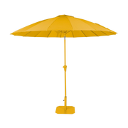 Parasol en acier et polyester jaune soleil 250x235cm Sunshine - Zuiver