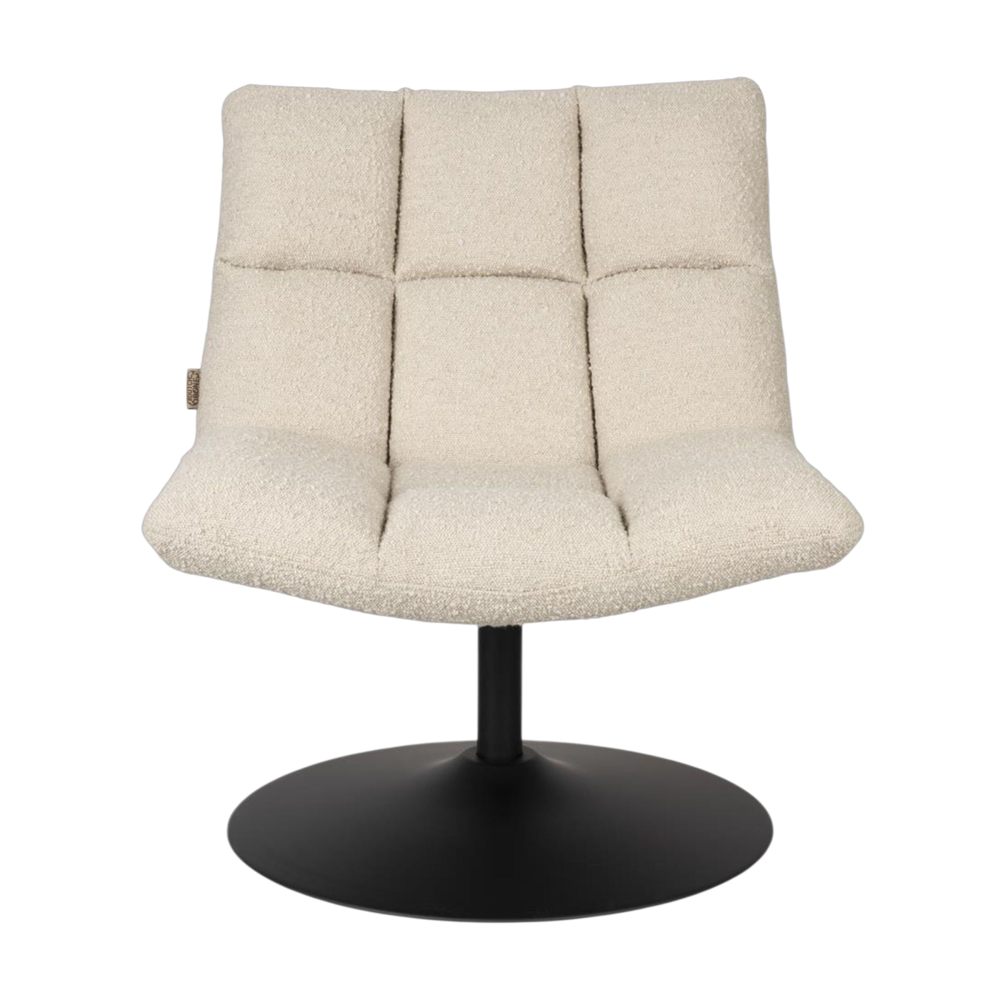 Beige bouclé fabric armchair 81x66x78cm Bar lounge - Dutchbone