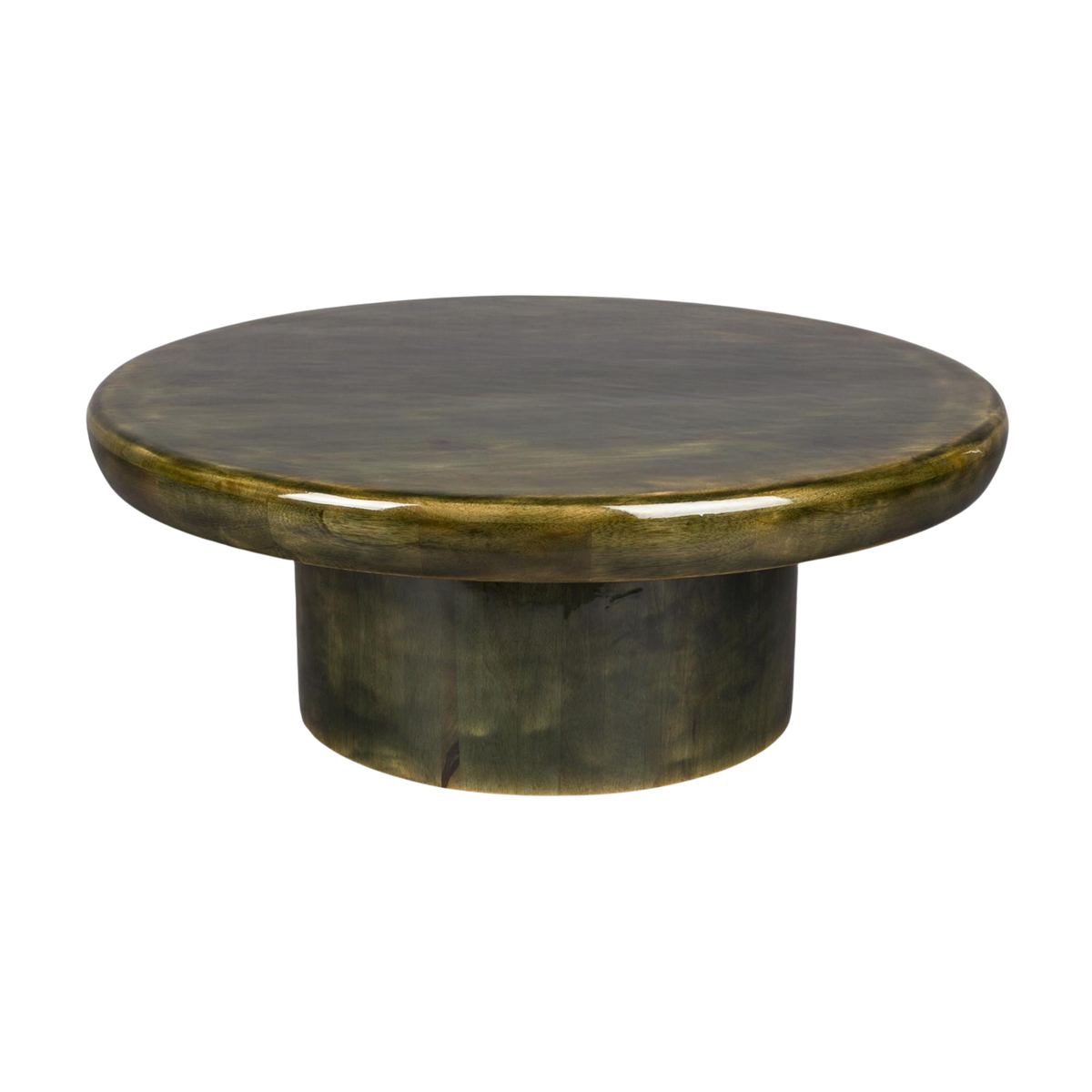 Tavolino in legno di mango verde 80x30 cm Mush - Dutchbone