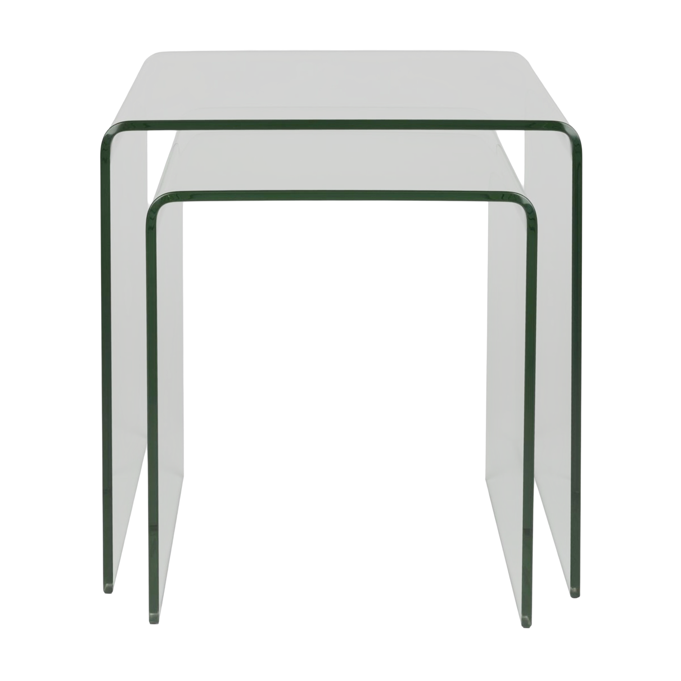 Beistelltische aus transparentem Glas 40x45cm Vetro - Dutchbone