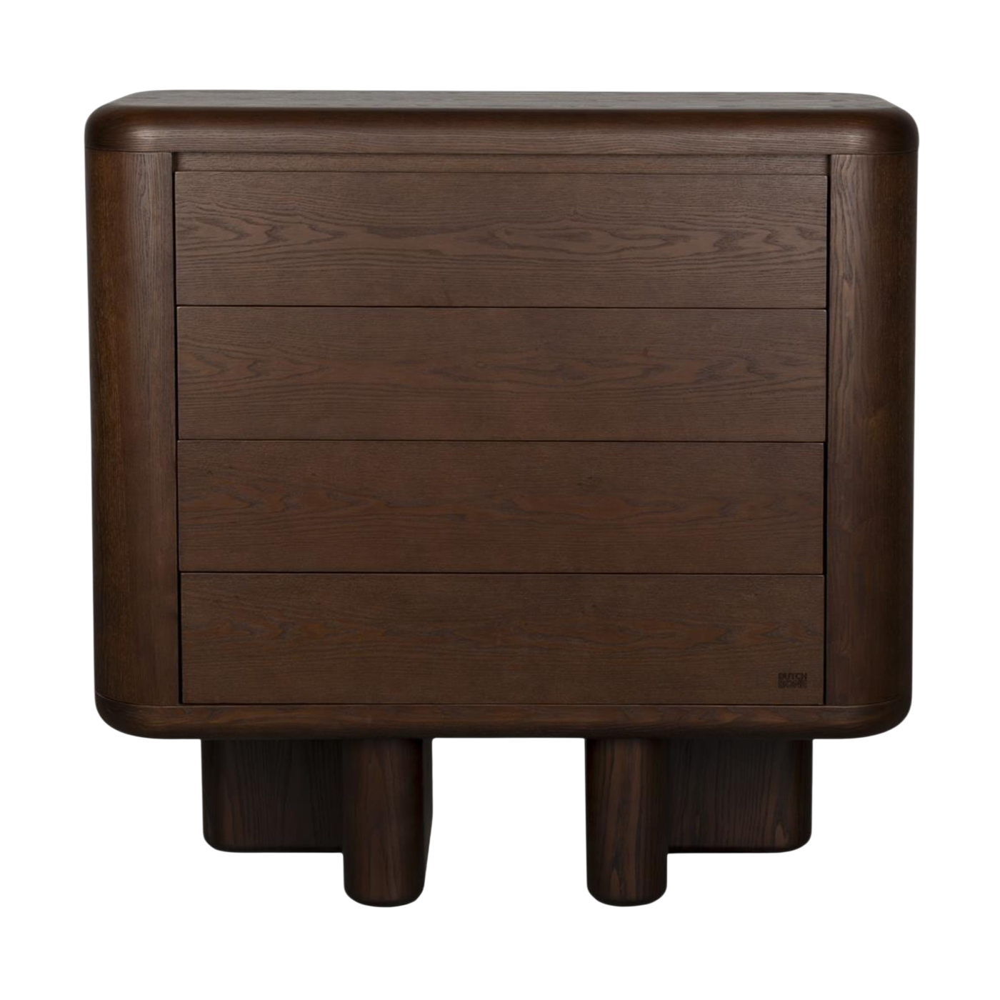 Cabinet en placage en frêne marron 40x100x98cm Herman - Dutchbone