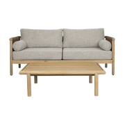Canapé d'extérieur et table basse en bois d'acacia Oasis - Dutchbone