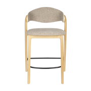 Beech wood and polyester bar stool 51x57x91cm Babington - Dutchbone