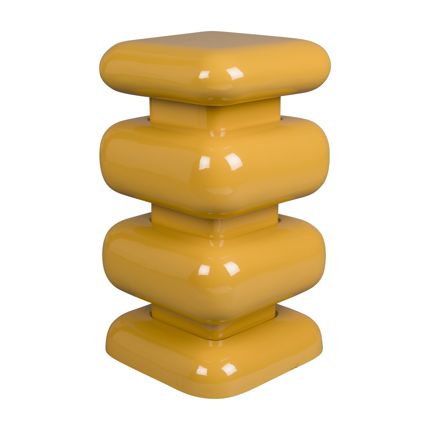 Gelber Eisenhocker 29 x 49 cm Stubby – Dutchbone