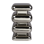 Chrome-plated iron stool 29x49cm Stubby - Dutchbone