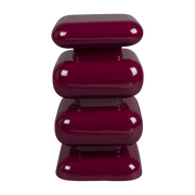 Sgabello in ferro bordeaux 29x49cm Stubby - Dutchbone