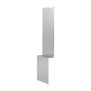 Specchio design o in acciaio lucido 227x57cm Pleat - Muuto